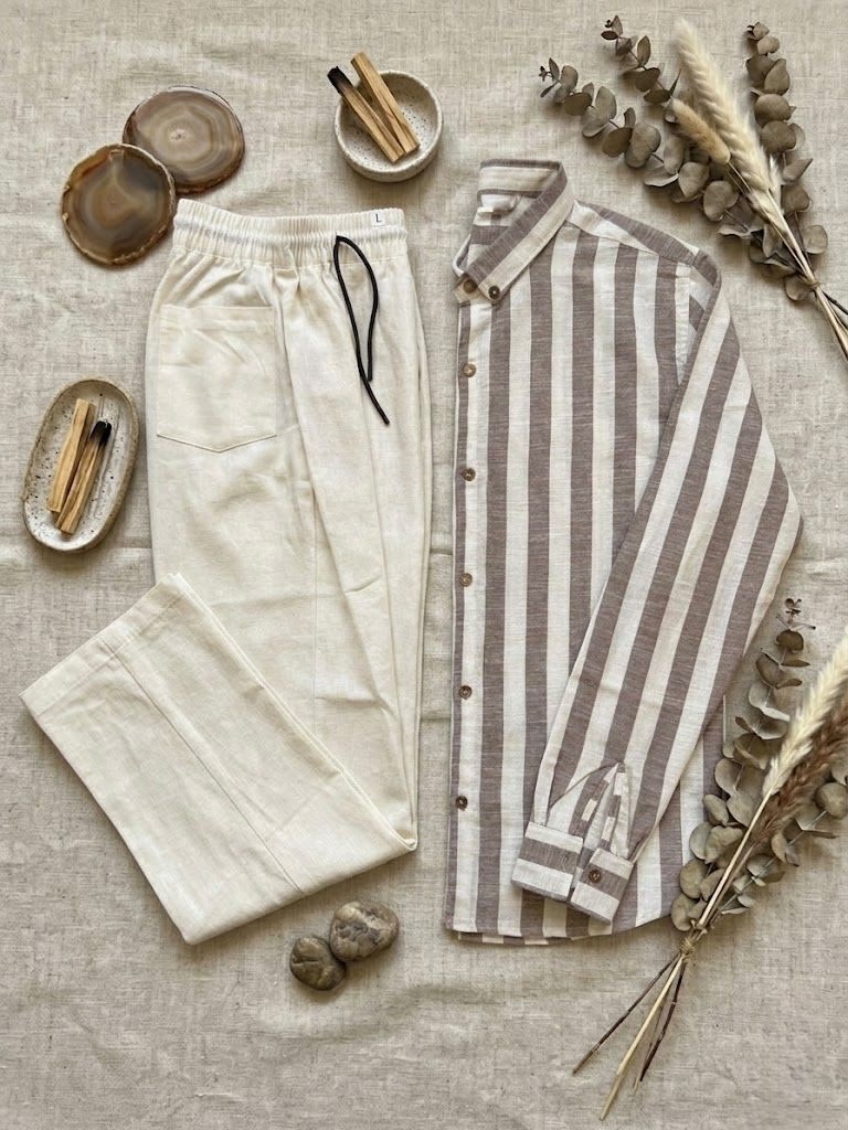 Ensemble tissu lin